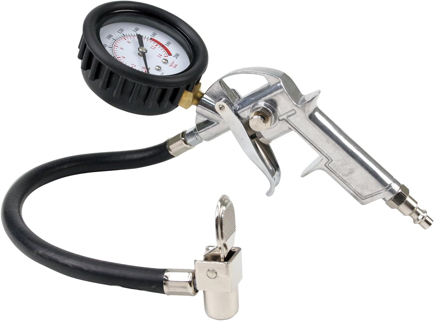 Inflador de Llantas 00041 para Coche con Manómetro Integrado