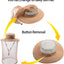 Sombrero pesca protección solar malla oculta plegable