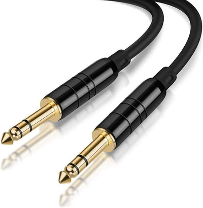 Cable TRS 1/4'' 50pies para bajo teclado amplificador