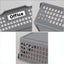6 Cestas Plástico Organizar Papel Color Gris
