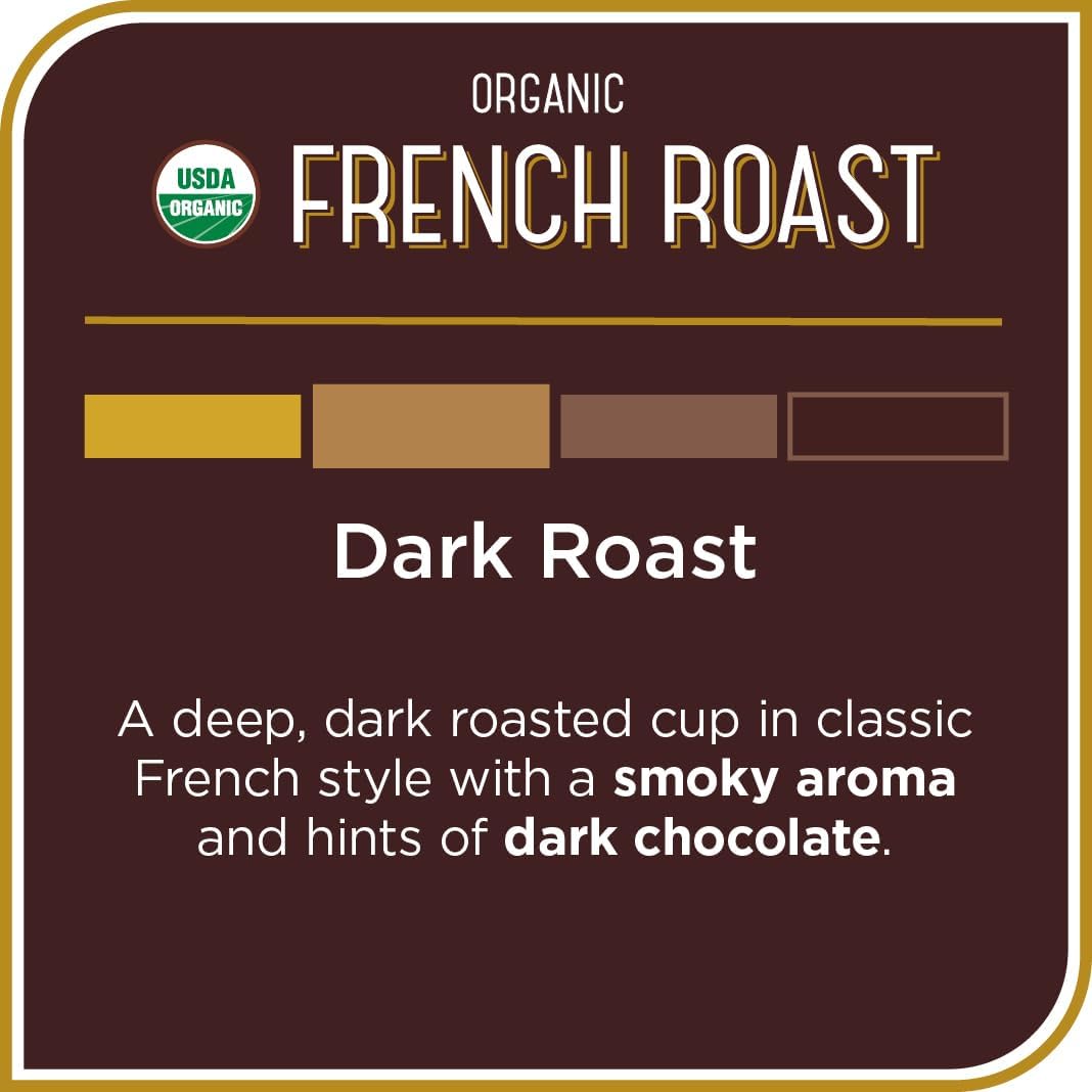 Café molido orgánico Don Francisco's tostado oscuro bolsa de 10 oz