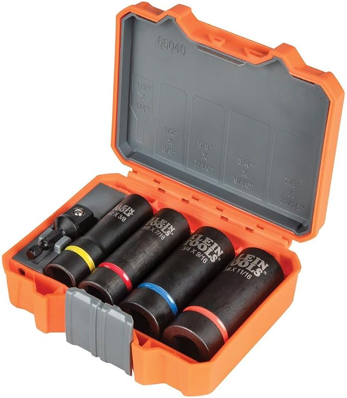 Set 5 Pzas Llaves Impacto 2en1 1/2pulg Klein
