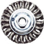 Rueda alambre abrasivo 4pulg para amoladora 5/8pulg acero carbono
