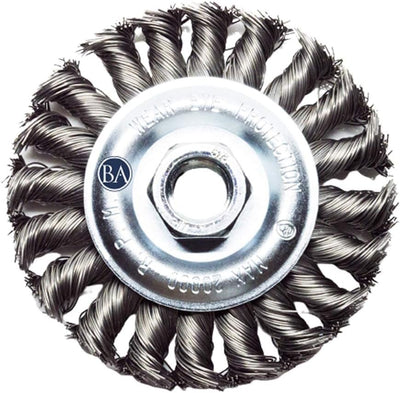Rueda alambre abrasivo 4pulg acero carbono