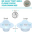 Pack 25 Atrapasuelos Baño Bañera Blanco Grande