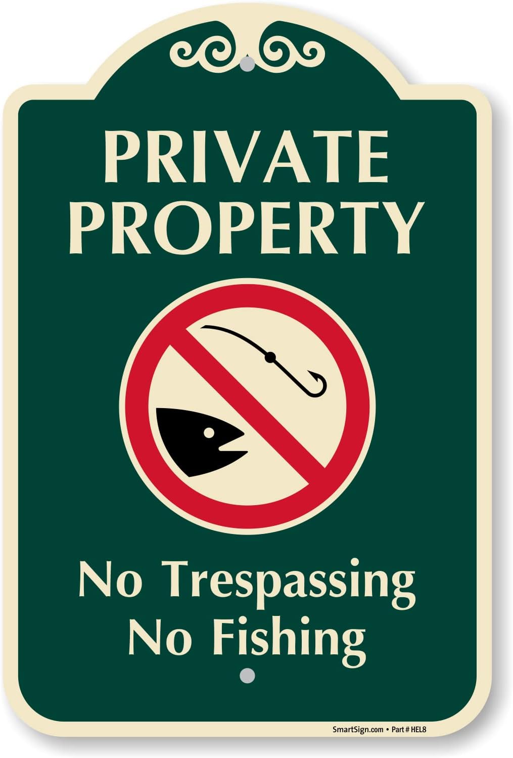 Señal privada no trespassing 12x18pulg aluminio rojo
