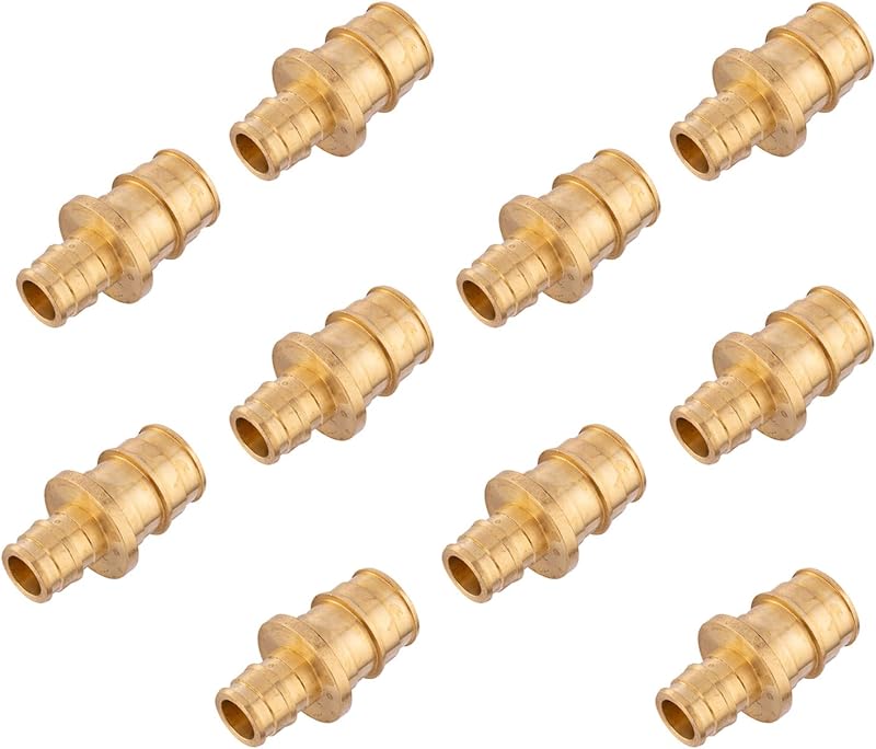 10 Pzas Acoplamiento Reductor 1/2x3/4 Acero Bronce