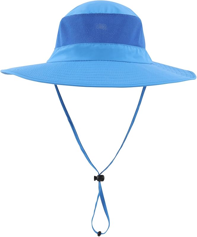 Sombrero sol UPF50 malla ala ancha con solapa cuello