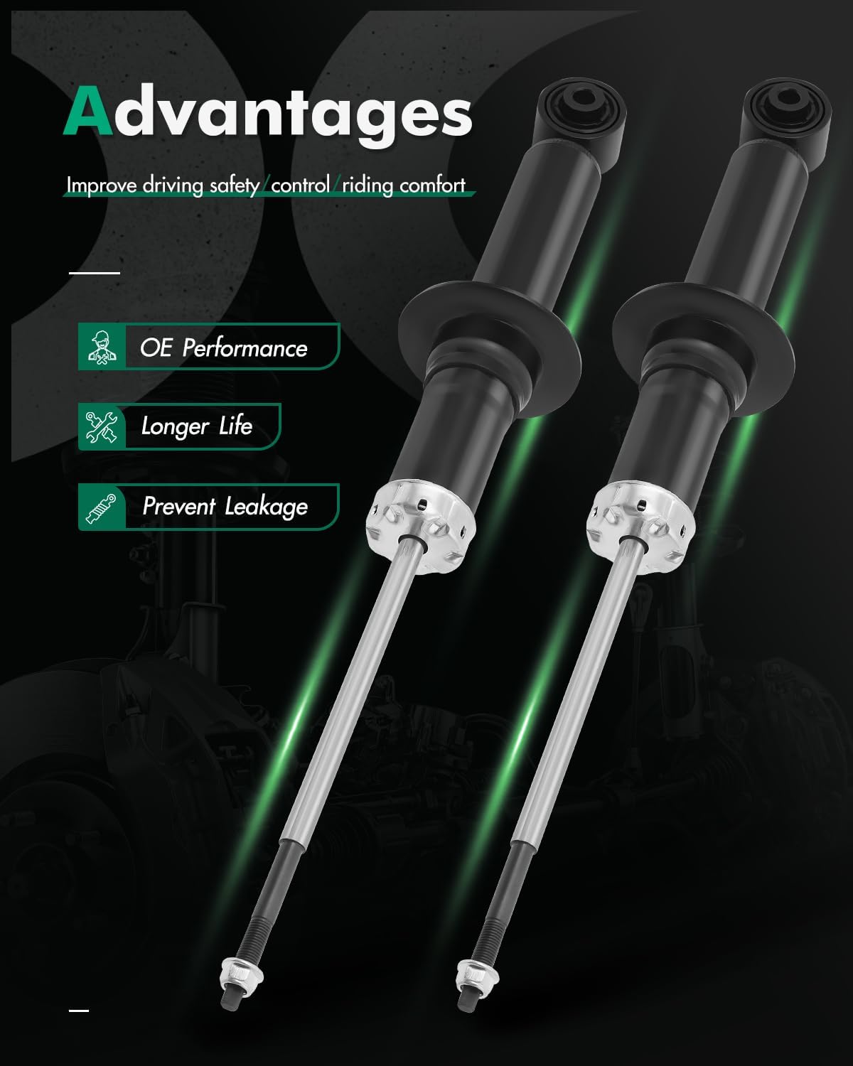 Set 2 Amortiguadores Traseros Dodge Journey