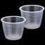 2 Tazas Medidoras Plástico Transparente 5.4oz para Arroz