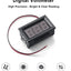 Pack 2 Voltímetros CC 5-120V Pantalla LED Azul