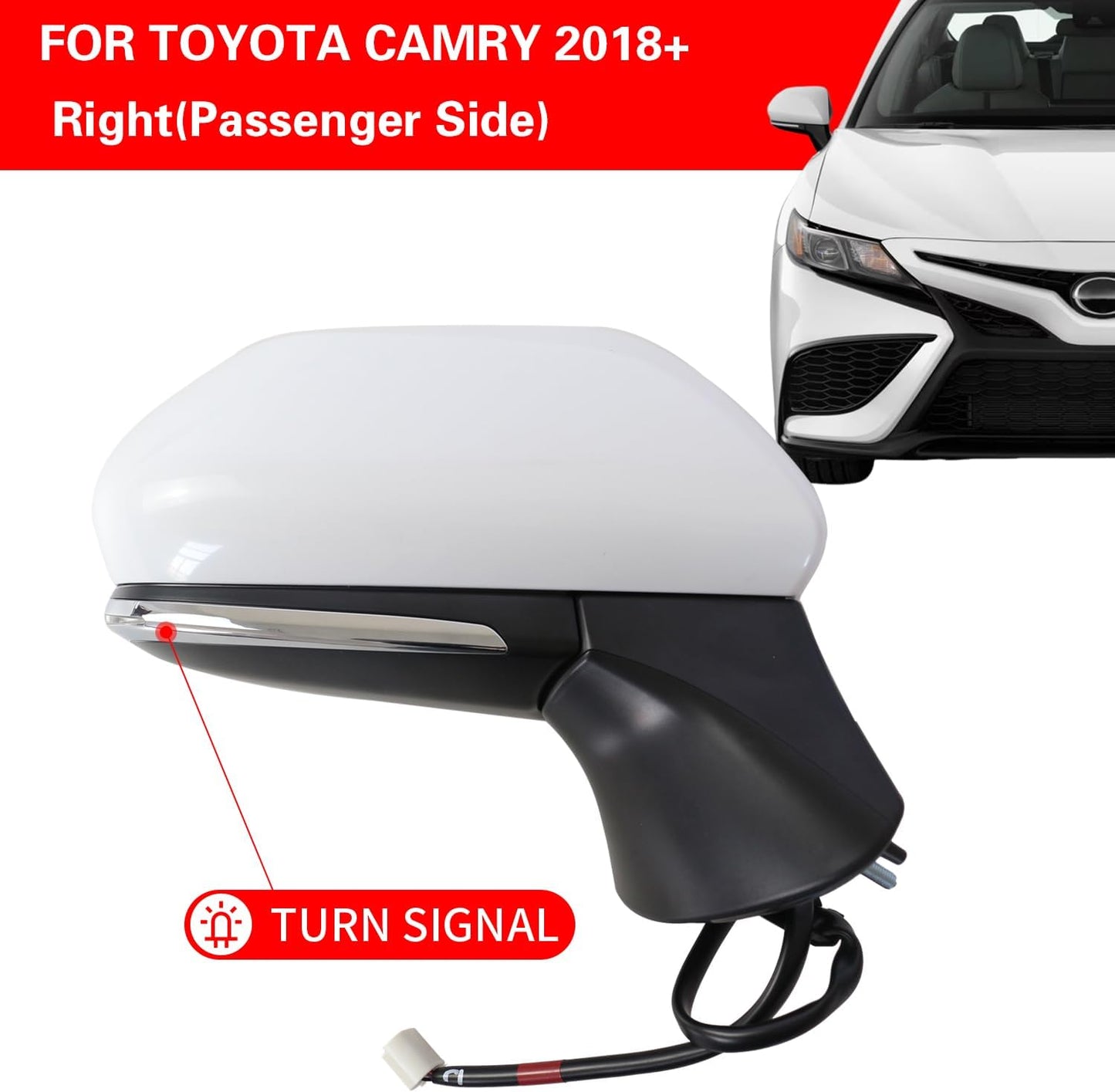 Espejo lateral eléctrico con calefacción Toyota Camry