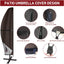 Funda impermeable sombrilla patio 9-14" comp 12-14"
