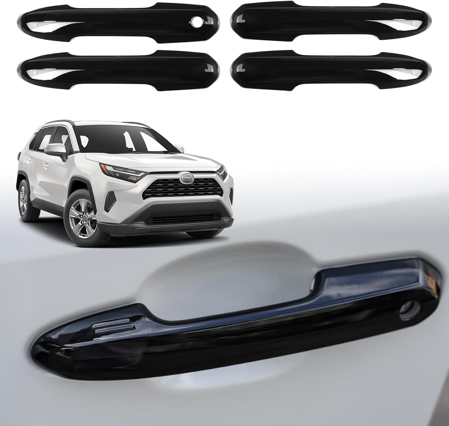 Protector manija puerta Toyota RAV4 Highlander negro