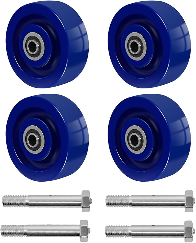 Ruedas giratorias 4" poliuretano 400lb rodamientos bolas