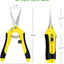 Tijeras jardinería 6.5pulg acero inox afiladas amarillo set 3
