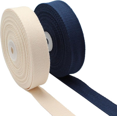 Correas algodón 1pulg 20yardas para asas bolsa azul marino