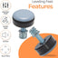 Niveladores m6 ptfe base 1pulg suave para muebles set 8