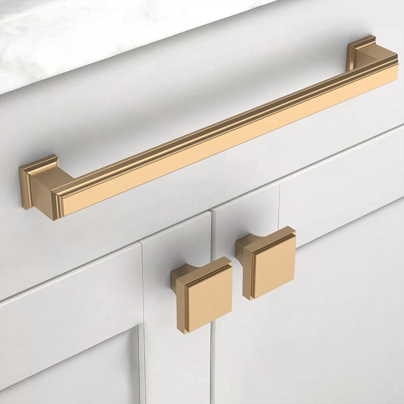 10 Manijas Gabinete Bronce Champán 7.5" Tiradores Cepillado