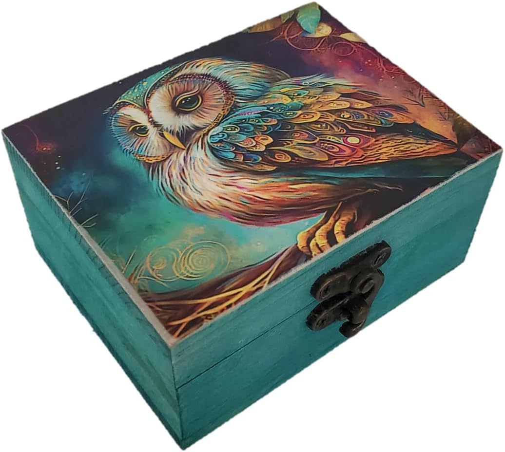 Caja de joyería búho para niñas y mujeres regalo San