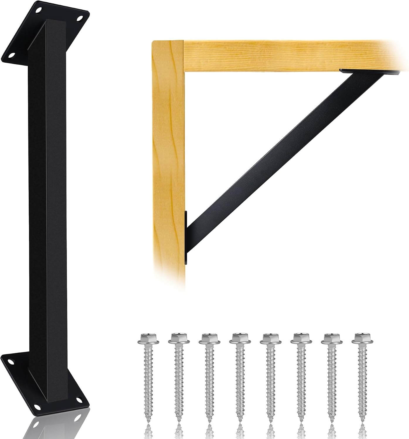 Soporte ángulo 45 grados para pérgola terraza