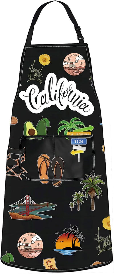 Delantal cocina California para mujer y hombre