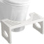 Taburete baño bambú 7pulg plegable blanco
