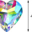 6 Pzas Cristal Corazón Prismático Colgante Ventana