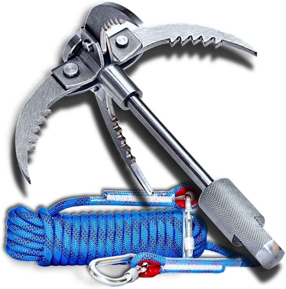 Gancho cuerda 32ft set 4 garras acero inox plegable