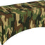 Mantel rectangular camuflaje verde 6ft para fiestas