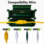 3 Cubiertas Cable Extensión IP44 Conector Verde