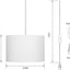 Luz colgante enchufable 15ft con interruptor y control