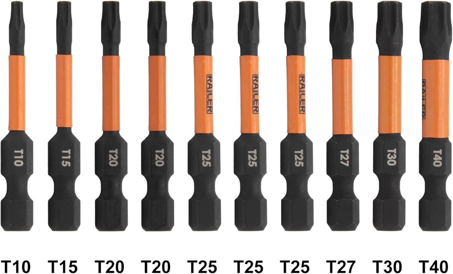 Set 10 Pzas Brocas Torx S2 2pulg Soporte Almacenamiento
