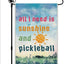 Bandera pickleball jardín 30x45cm decorativa para patio