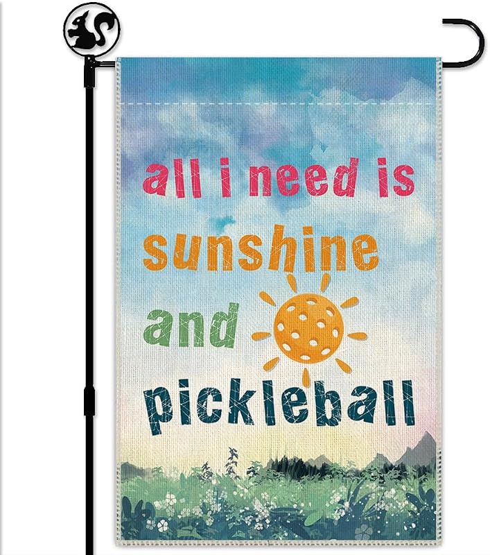 Bandera pickleball jardín 30x45cm decorativa para patio