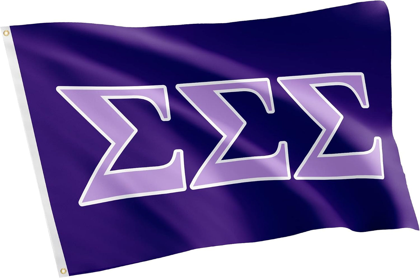 Bandera Tri Sigma 3x5pies para eventos y orgullo