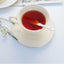 Juego de taza de té y platillo de porcelana de hueso con cuchara elegante floral