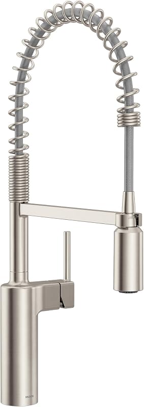 Grifo cocina desplegable inox acero preenjuague