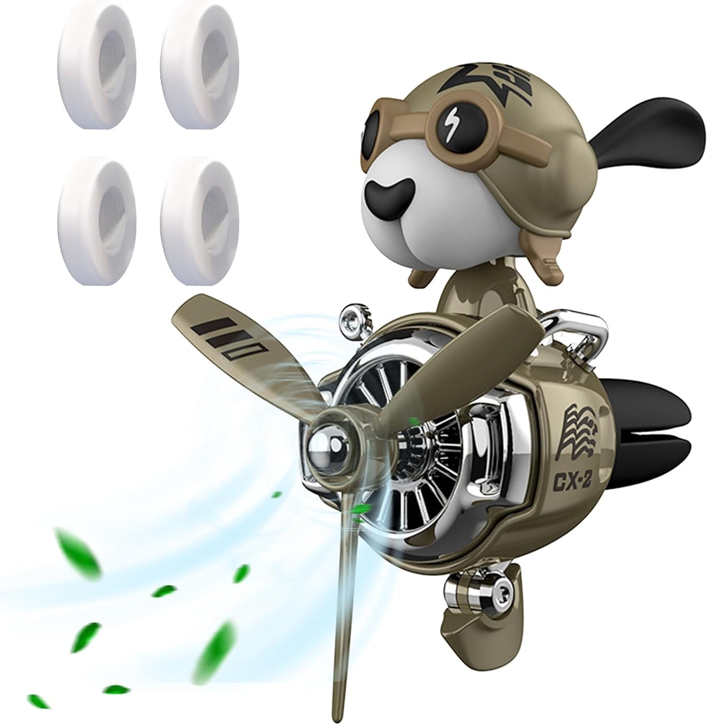 Ambientador auto con forma perro clip ventilación difusor