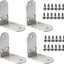 4 Soportes L Acero Inox para Estantes Resistentes