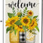 Bandera jardín tarro girasol doble cara 12x18pulg exterior