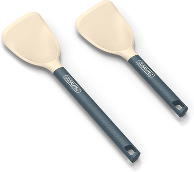Espátula silicona flexible biselada mango nailon antiadherente