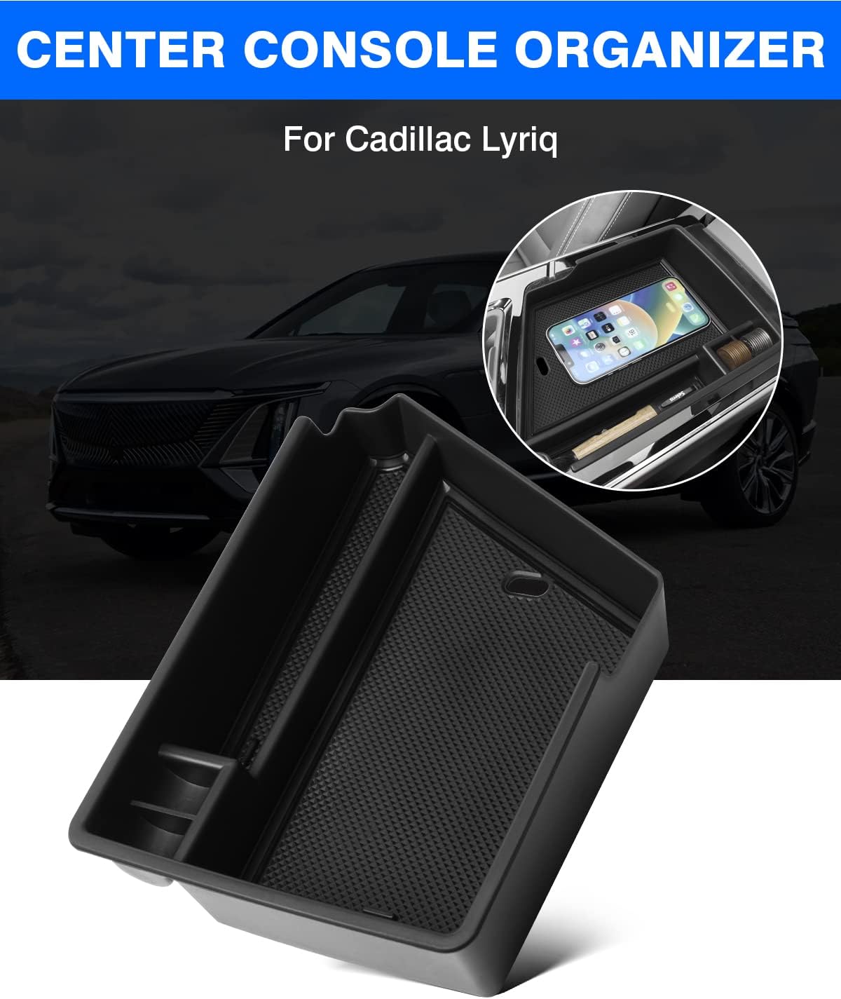 Organiz. consola central Cadillac Lyriq antiderrap