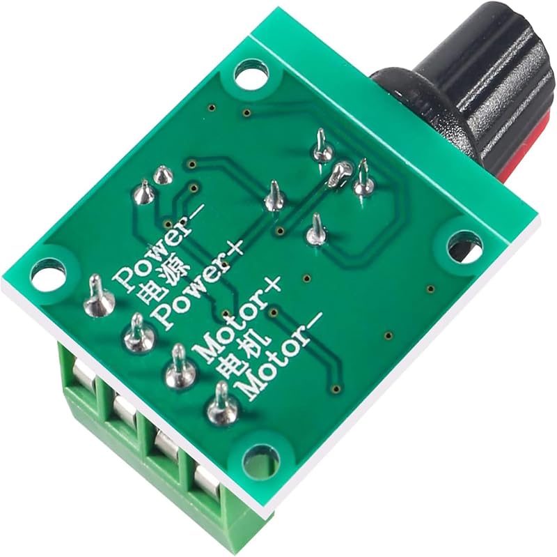 Controlador velocidad motor CC PWM 1.8-12V 2A 30W ajustable
