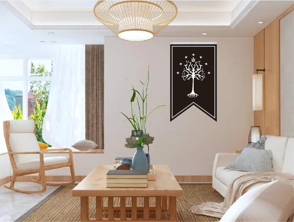 Bandera árbol Gondor 30x50" poliéster decoración
