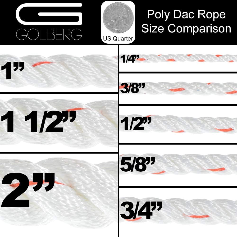 Cuerda 3 hilos 5/8pulg x50ft