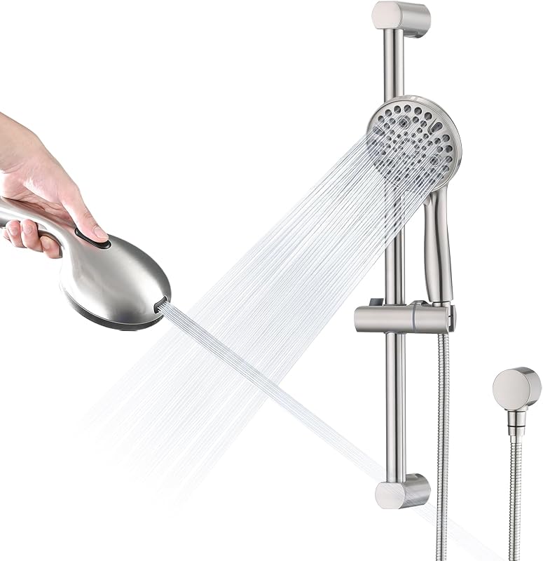 Ducha mano alta presión 10 ajustes barra 24"