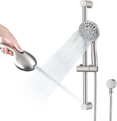 Ducha mano alta presión 10 ajustes barra 24"