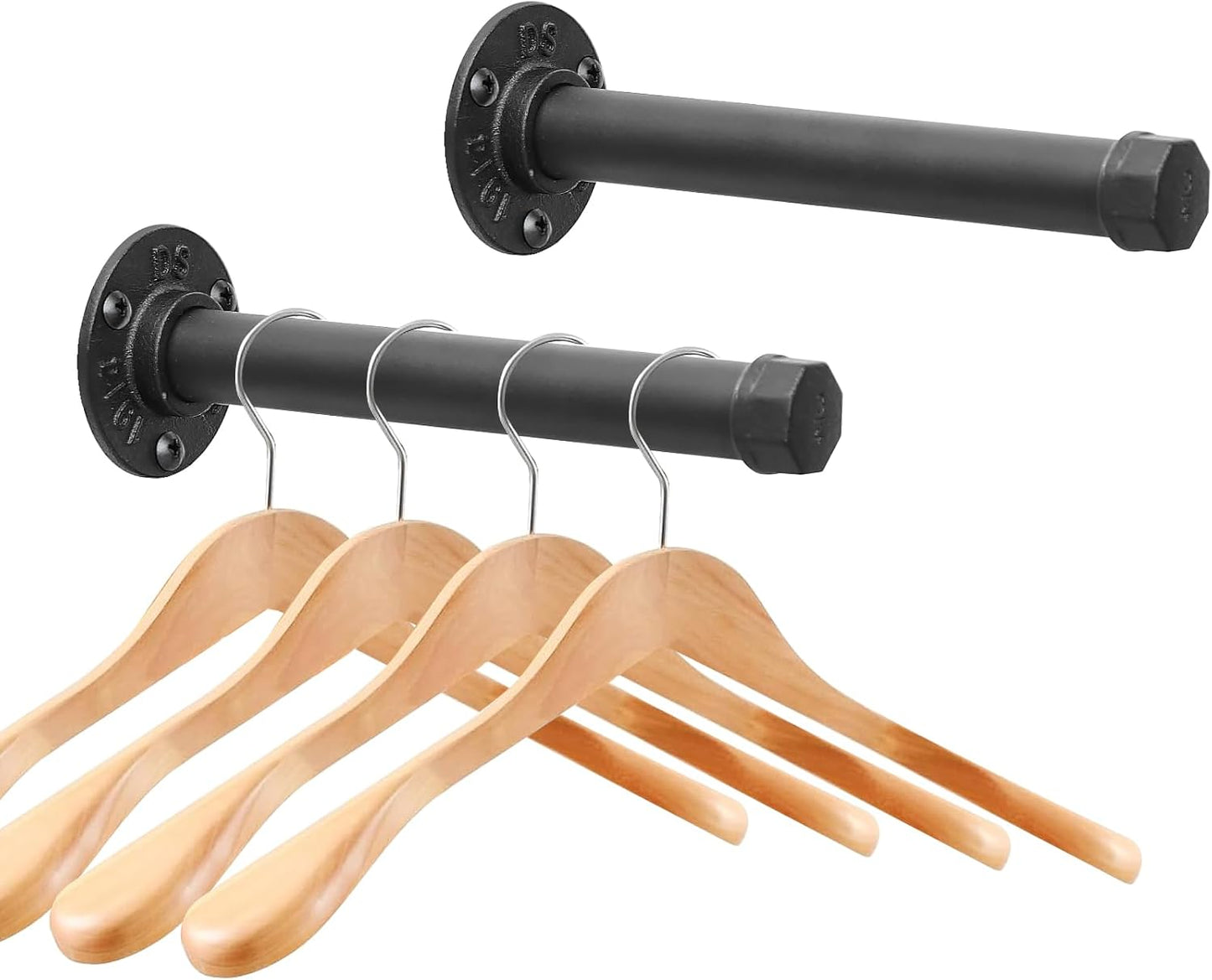 Perchero hierro fundido pared resistente para colgar ropa