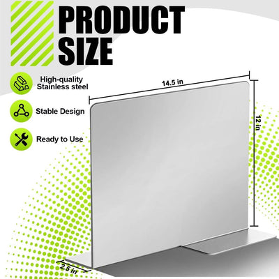 Divisor cubo hielo acero inox 12pulg alto 14.5x5pulg